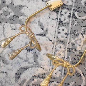 Vintage Brass curtain tie backs